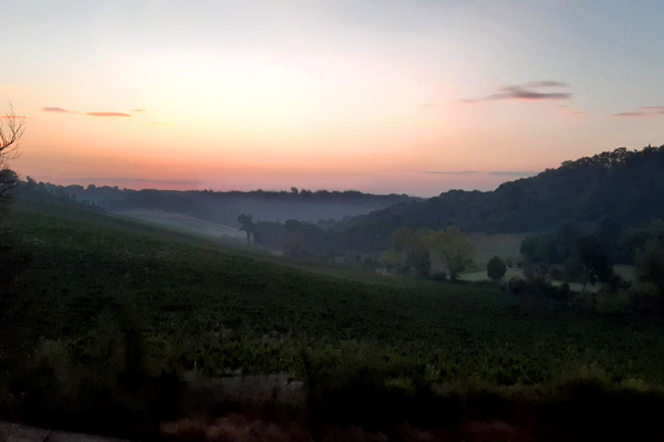 L'alba al Podere Grecchi