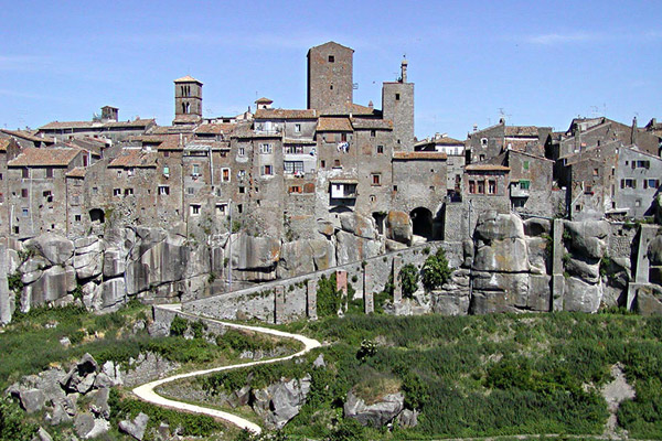 The historic entrance to Vitorchiano